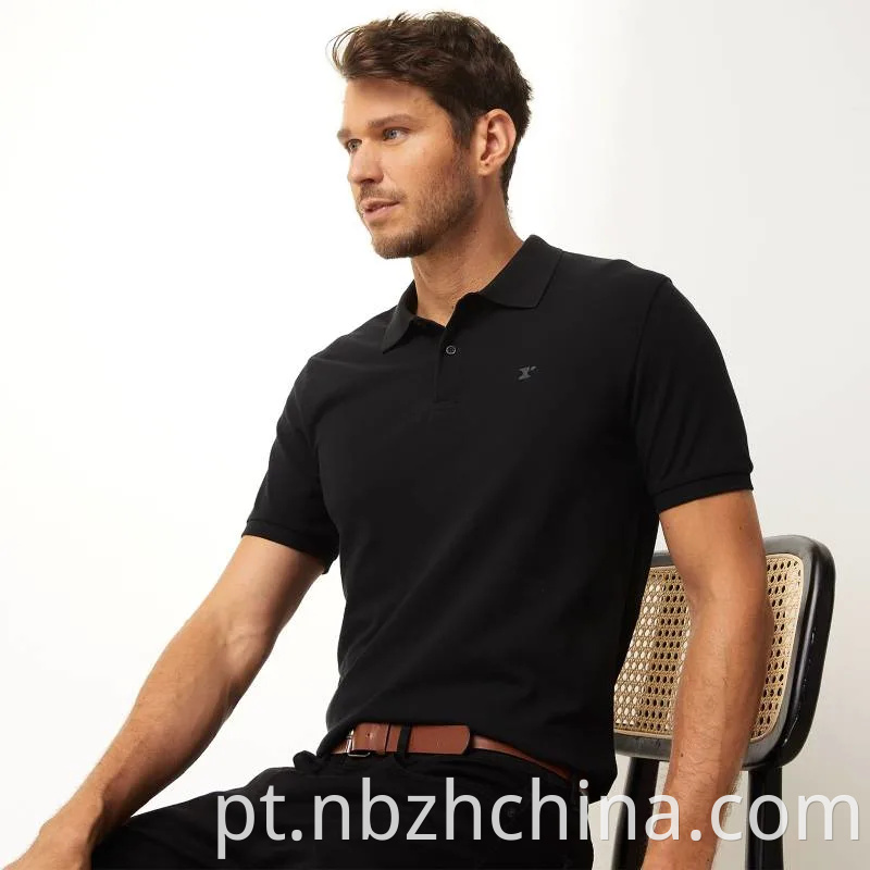 Mens Classic Embroidery Short Sleeve Polo